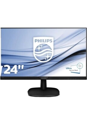 Philips LCD-Monitor 24 Zoll 1920 x 1080 px, Full HD, 5 ms Reaktionszeit, 60 Hz 