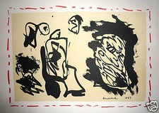 Alechinsky lithographie sur