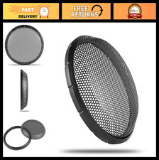 Universal 12" Metal Subwoofer Grill Cover Durable Protection Stylish Design