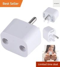 Grounding Plug Adapter: Universal Earth Connected Grounding Splitter for Type...