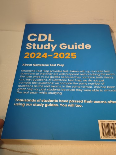 CDL Study Guide 2024-2025 Complete Review 39 Full Length Tests -READ - Picture 8 of 9