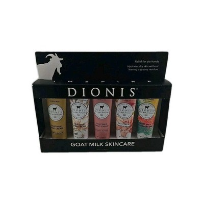 Dionis Goat Milk Hand Cream Gift Set 5pc Assorted Scents 1oz Each New Box Wear
