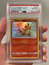 2019 POKEMON SUN & MOON HIDDEN FATES #SV6 CHARMANDER-HOLO PSA 10