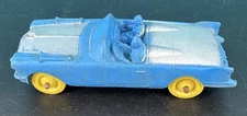 Auburn Rubber 1958 Cadillac Roadster Hot Rod 4.5" Rubber Collectible Toy