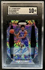 2017-18 Panini Prizm De Aaron Fox Prizm Fast Break Rookie Auto #24 Kings SGC 10