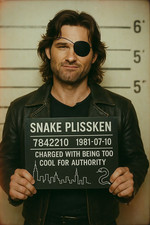 Kurt Russel Snake mugshot High Quality Metal Fridge Magnet 3x4 1105