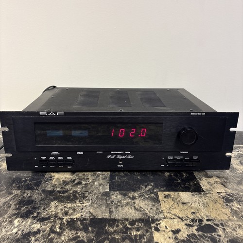 SAE 8000 FM Digital Tuner Tested In Excellent Working Condition 70s Vintage