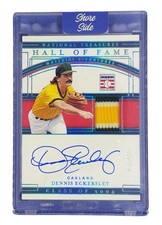 2020 National Treasures Hall of Fame Material Signatures Dennis Eckersley 1/1