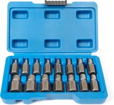 15x Screw Extractor Easy Out Drill Bits Kit Damaged Screw Bolt Stud Remover Set
