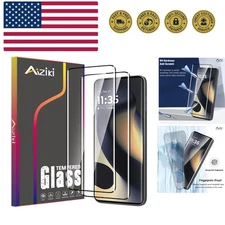 2 Pack for Moto Edge 2024 Screen Protector Tempered Glass, 3D full Coverage U...