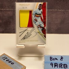 2017 Panini Immaculate Christian Benteke 16/20 Autograph Belgium Patch Card