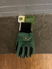 Brand New John Deere Light Duty Cotton Grip Gloves Youth Kids Size