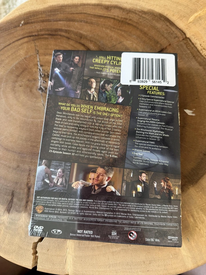 Supernatural Complete Tenth Season 10 DVD 6 Disc Set Promo New Sealed TV Series - Image 3 of 3