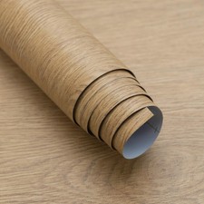 Boobest 157x31" Wood Grain Peel & Stick Wallpaper Thick Brown Contact Paper