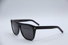 NEW SAINT LAURENT SL 1 002 BLACK AUTHENTIC FRAMES SUNGLASSES 59-13