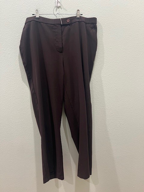Investments Women's Size 16W Brown Dress Pants with sice pockets