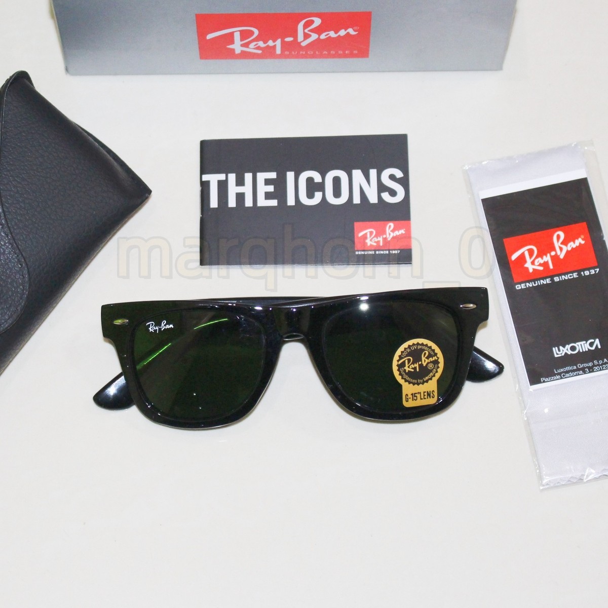 Ray-Ban Black Frame Dark Lens Wayfarer Sunglasses RB4420 Sunglasses in Black and Dark Grey - RB4420 | Ray-Ban® US main image 2