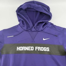 TCU Nike Hoodie Mens M Tech Full Zip On Field Horned Frogs Football NCAA Big 12