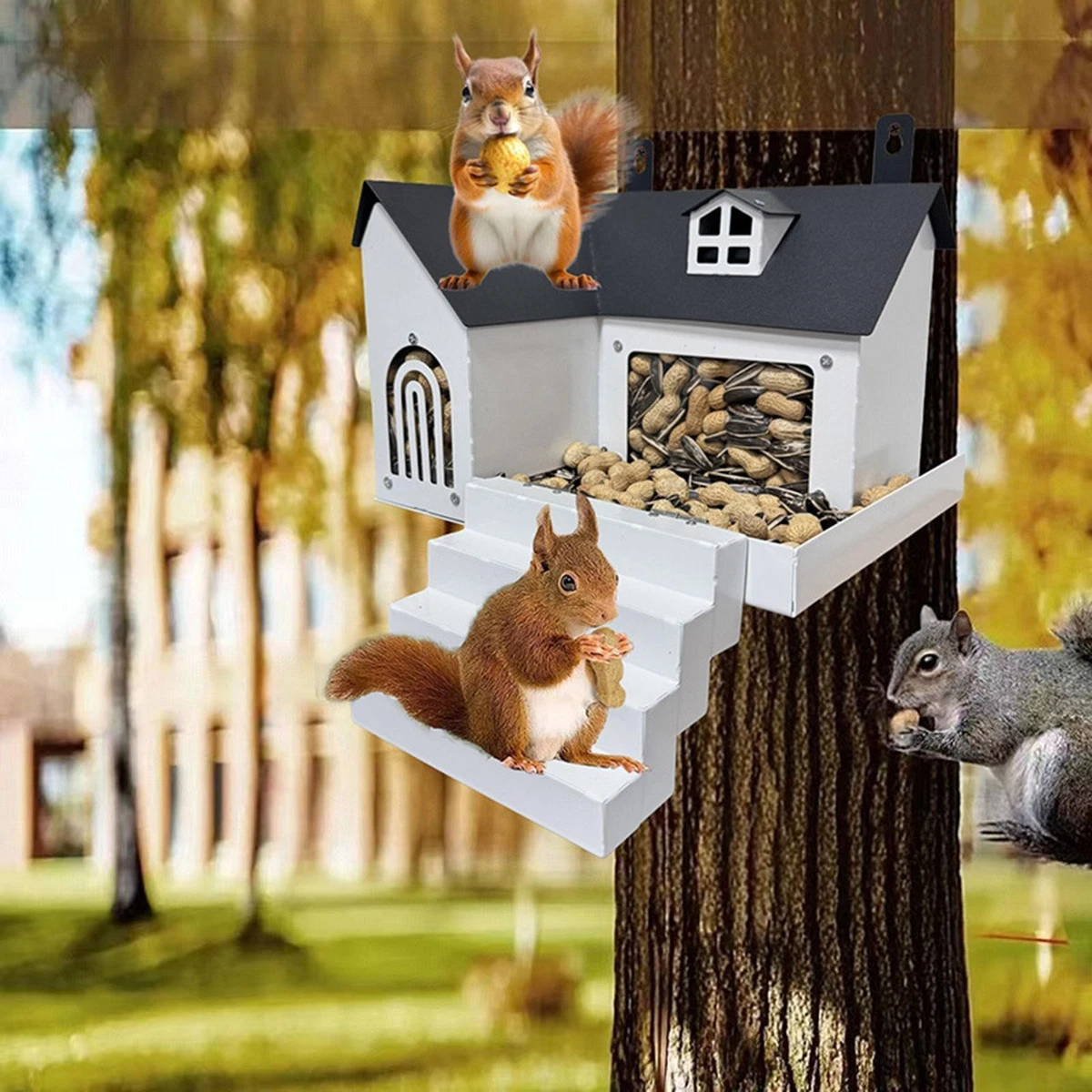 RSPB Hanging Wild Bird Squirrel Proof Peanut Feeder, In Etal, Heavy - Foto 2