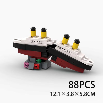 Mini RMS Titanic Schiffsmodellbausteine Bausatz - Break Apart Design