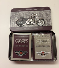 Harley-Davidson 95th Anniversary Great Motorcycles Playing Cards Tin Set 1998