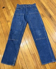Prison Blues Blue Denim Carpenter Jeans Men's 31x36 PRSN BLU Made in USA Lot C