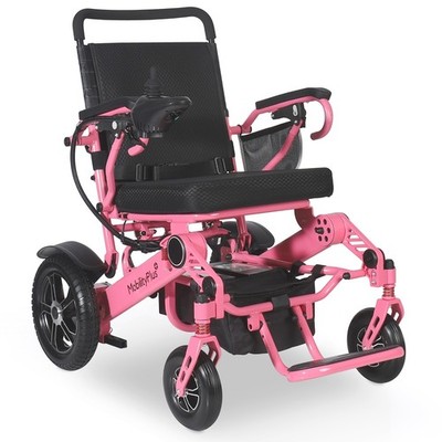 MobilityPlus+ RangerXL leichter Elektrorollstuhl pink | 160 kg Belastung, 4 mph