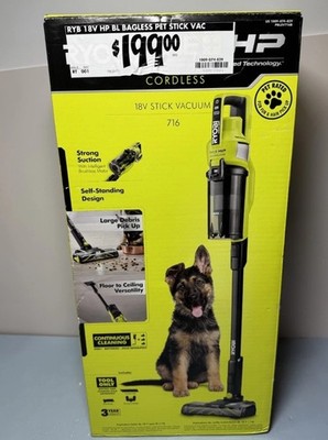 Ryobi PBLSV716B 18V One+ HP Cordless Stick Vacuum Tool ONLY - NEW IN BOX