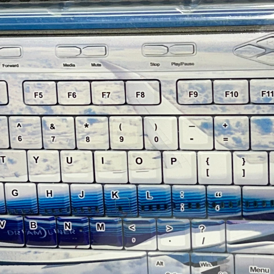 Keyscaper Boeing USB Dreamliner 787 Mac PC QWERTY Keyboard Aviation Theme - Image 4 of 4