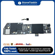 Macbook Air 13" 2018 A1932 i5 1.6GHZ 8GB 16GB 128GB - 512GB Logic Board Touch ID