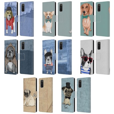 OFFICIAL BARRUF DOGS LEATHER BOOK WALLET CASE COVER FOR SAMSUNG PHONES 1