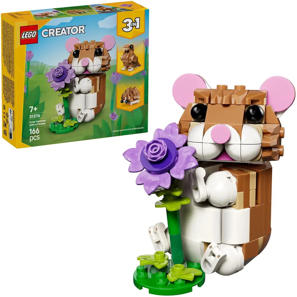 LEGO Creator 3in1 Cute Hamster with a Flower Toy 31376 - Bild 6