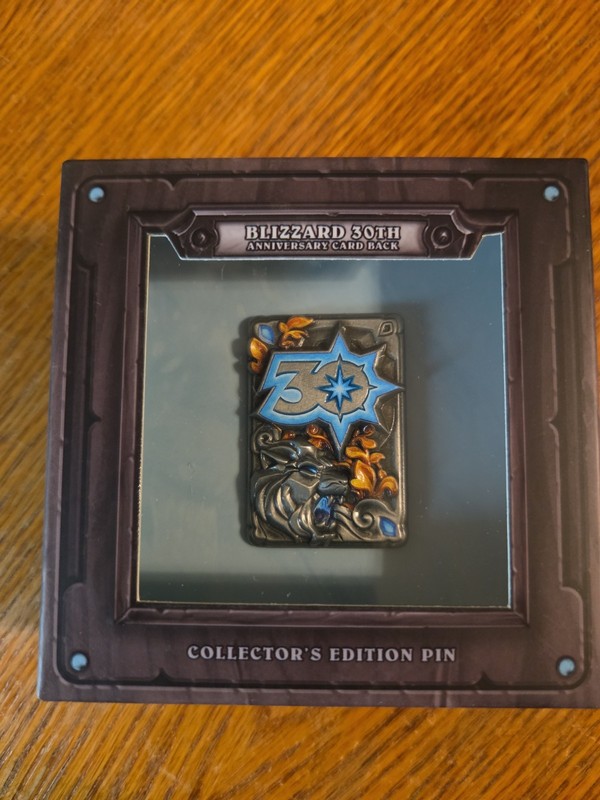 NEW Hearthstone Blizzard 30th Anniversary Card Back Collector's Edition Pin