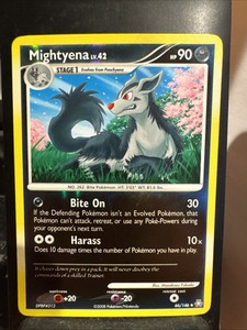 Pokemon TCG Mightyena 66/146 Reverse Holo Card Uncommon Legends Awakened 2008
