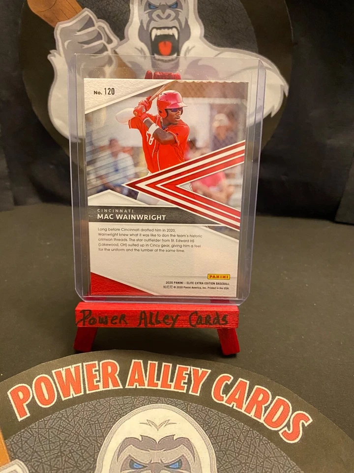 2020 Elite Extra Edition Mac Wainwright Pink Parallel No.120 Cincinnati - Image 2 of 2