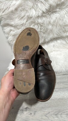 Robert Wayne Brown distressed Leather Montana Monk Strap  display picture 2
