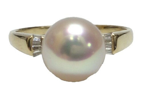 14K/925 Becky Kelso Mabé Pearl Ring Sz 9 | eBay
