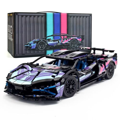 STEM Building Car, 1:14 Building Blocks and Construction Toy, Collectible Sup...