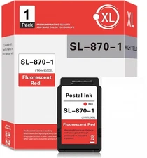 Pitney Bowes SL-870-1 Replacement Red Fluorescent Ink for SendPro Mailstation