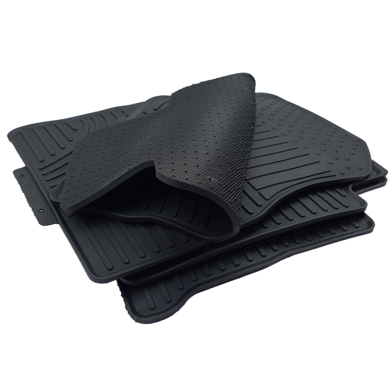 Floor mats for NISSAN KICKS 20182024 All Weather Rubber Set Black Anti