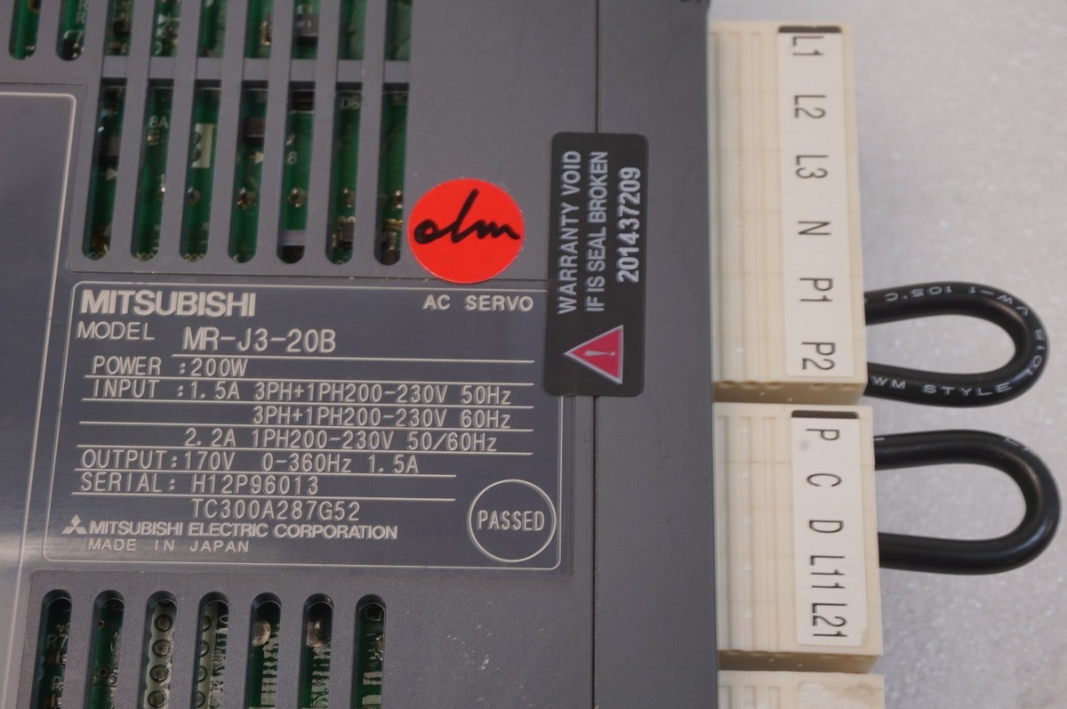 MITSUBISHI AC SERVO DRIVER MR-J3-20B TESTED WORKING FREE SHIP | eBay
