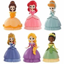Disney Princess Japan Bandai Heroine Doll Tiana Ariel Gashapon Plastic Figure 