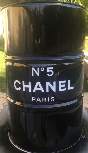 Metallfass SCHWARZ Custom 250 Liter Outdoor Deko Indus Tisch Bar Essen Stehend - Bild 8 von 8