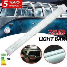 12V 72 LED Interior Light Strip Bar Van Car Bus Caravan Boat Home ON/OFF Switch