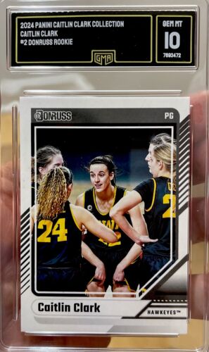 2024 Panini Caitlin Clark Rookie Collection Donruss Gem Mint 10 Card! 🔥 #2 ROY