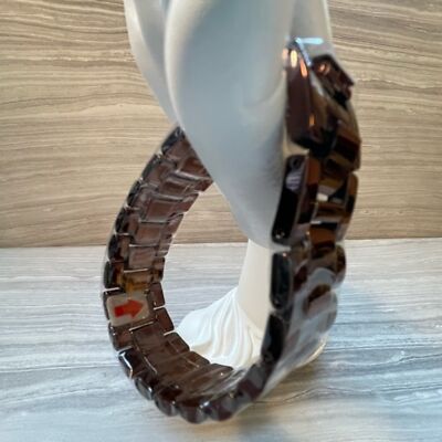 Accutime Curations Watch and Bracelet Set Size 7.5 Brown New/Needs Battery Accutime Curations Watch and Bracelet Set Size 7.5 Brown New  main image 4