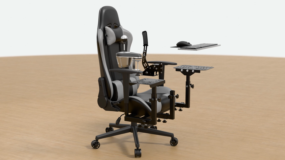 Marada Flight Joystick Hotas Chair Mount Fit Thrustmaster A10C X56