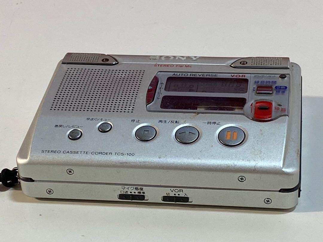 SONY メタルボディ 高性能 ステレオカセットレコーダー TCS-100 【公式