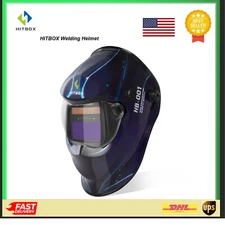 HITBOX Auto Darkening Welding Helmet MMA TIG MIG Mask Welder Large Viewing Mask