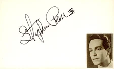 Stephen Crane Signed Auto 3x5 Index Card Cry of the Werewolf